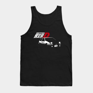 Initial D Toyota Corolla Trueno ae86 Simplistic Graphic Tank Top